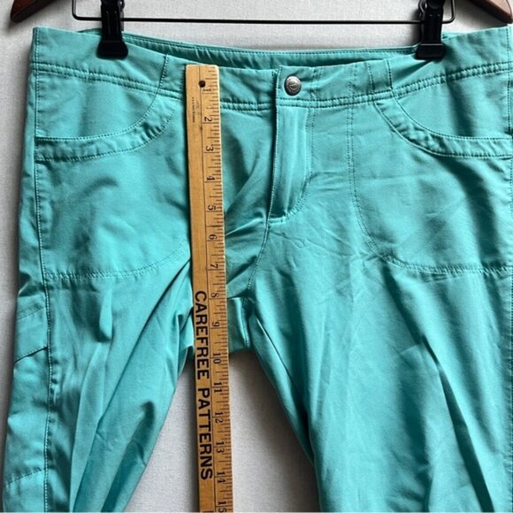 Patagonia Capris Teal Women's Pants Sz 8 - Picture 9 of 10